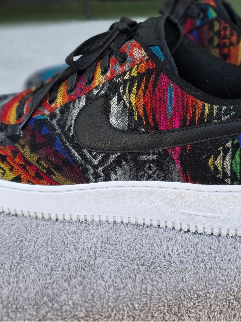 Nike Air Force 1 Low Premium iD Pendleton "What The" Wool Multi Size 14 Rare